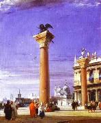 Richard Parkes Bonington St. Mark's Column in Venice USA oil painting artist